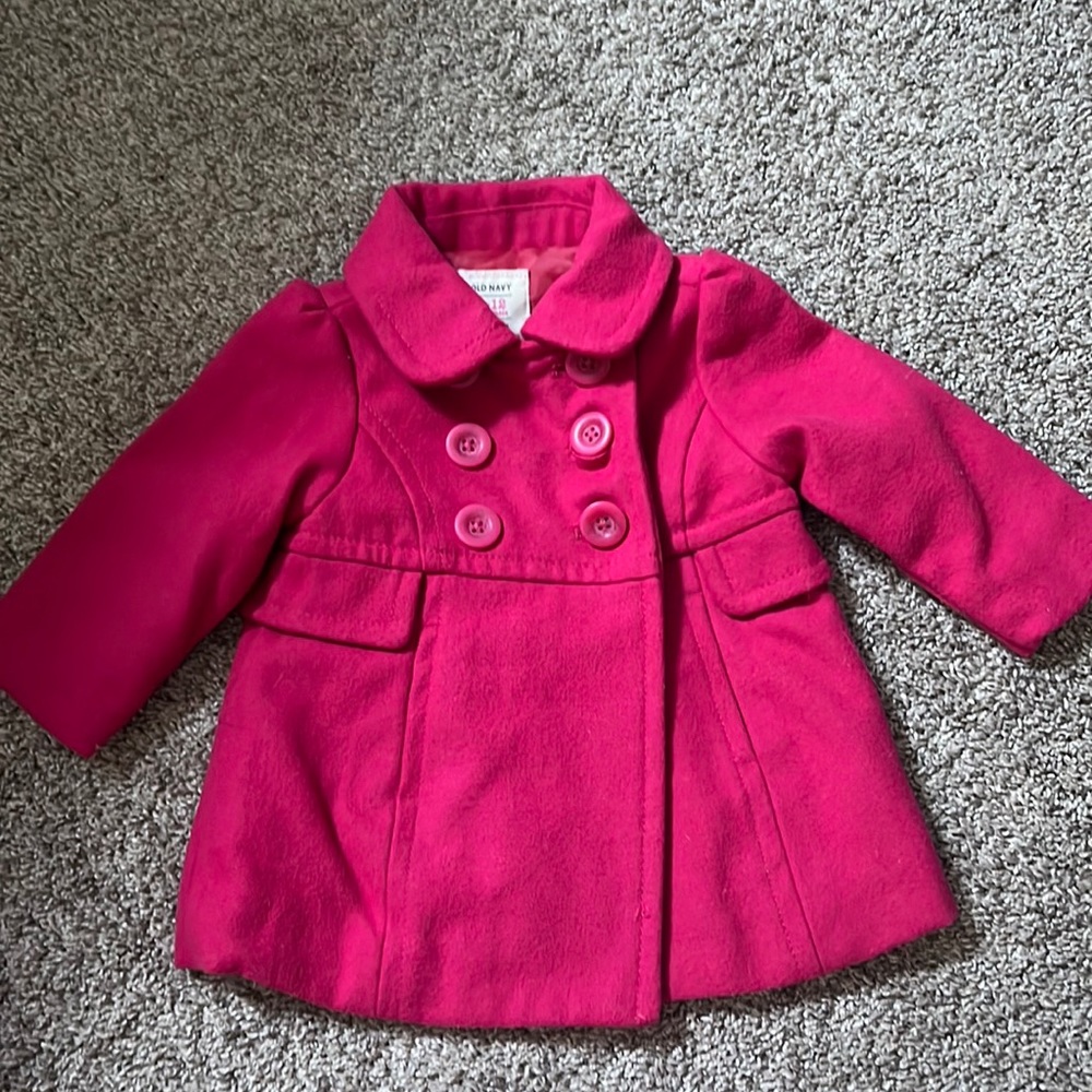 Old navy baby girls coat. 6-12 months